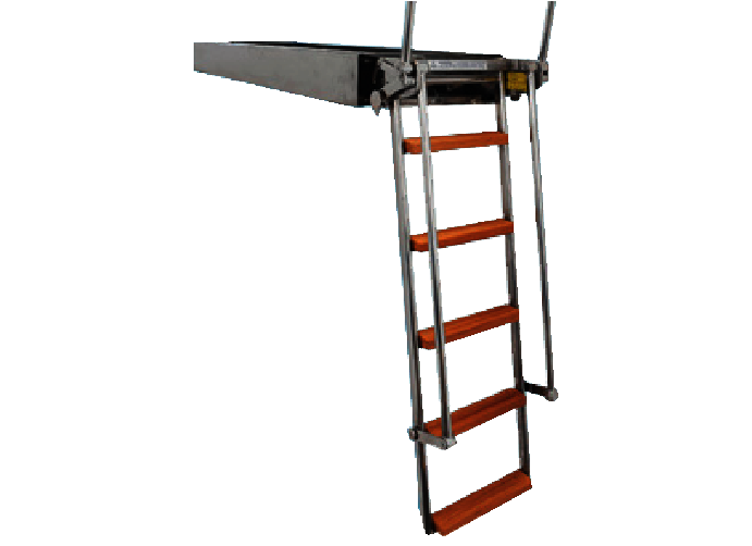Hydraulic swim ladders